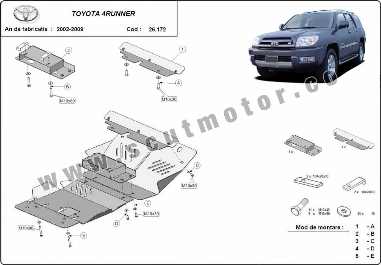 Engine skid plate Toyota 4Runner - 2