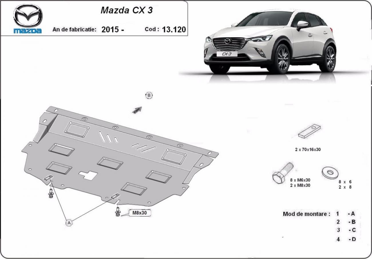 Engine skid plate Mazda CX3 - 2