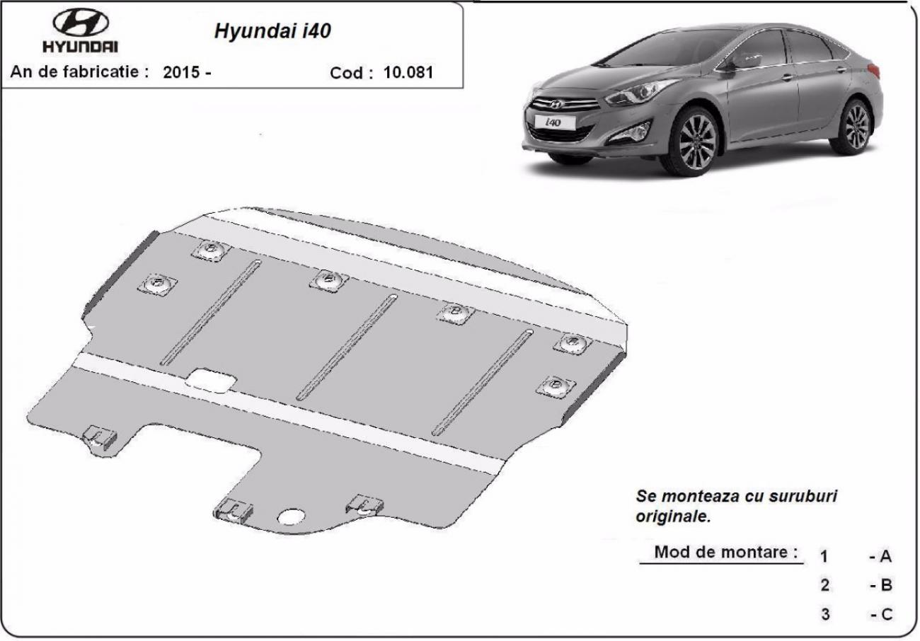Engine and gearbox skid plate Hyundai i40 - 2
