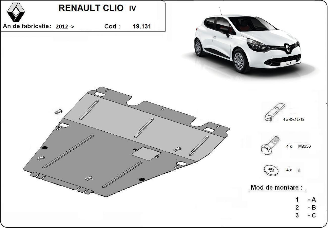 Engine skid plate Renault Clio 4 - 2