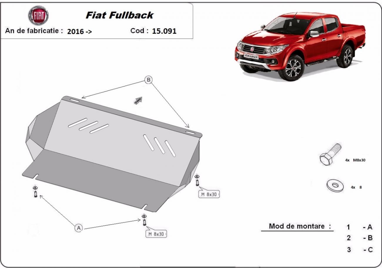 Cooler skid plate Fiat Fullback - 2