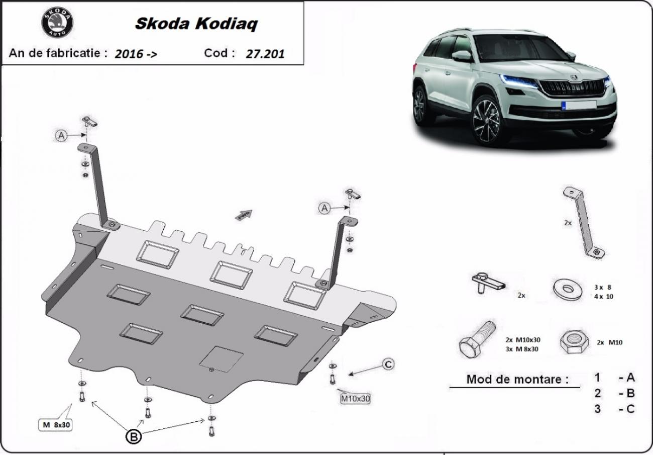 Engine skid plate Skoda Kodiaq - 2
