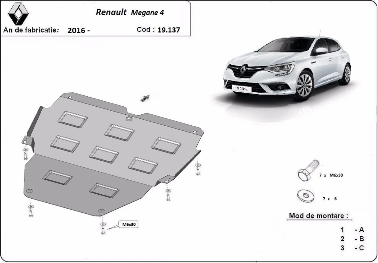 Engine skid plate Renault Megane 4 - 2