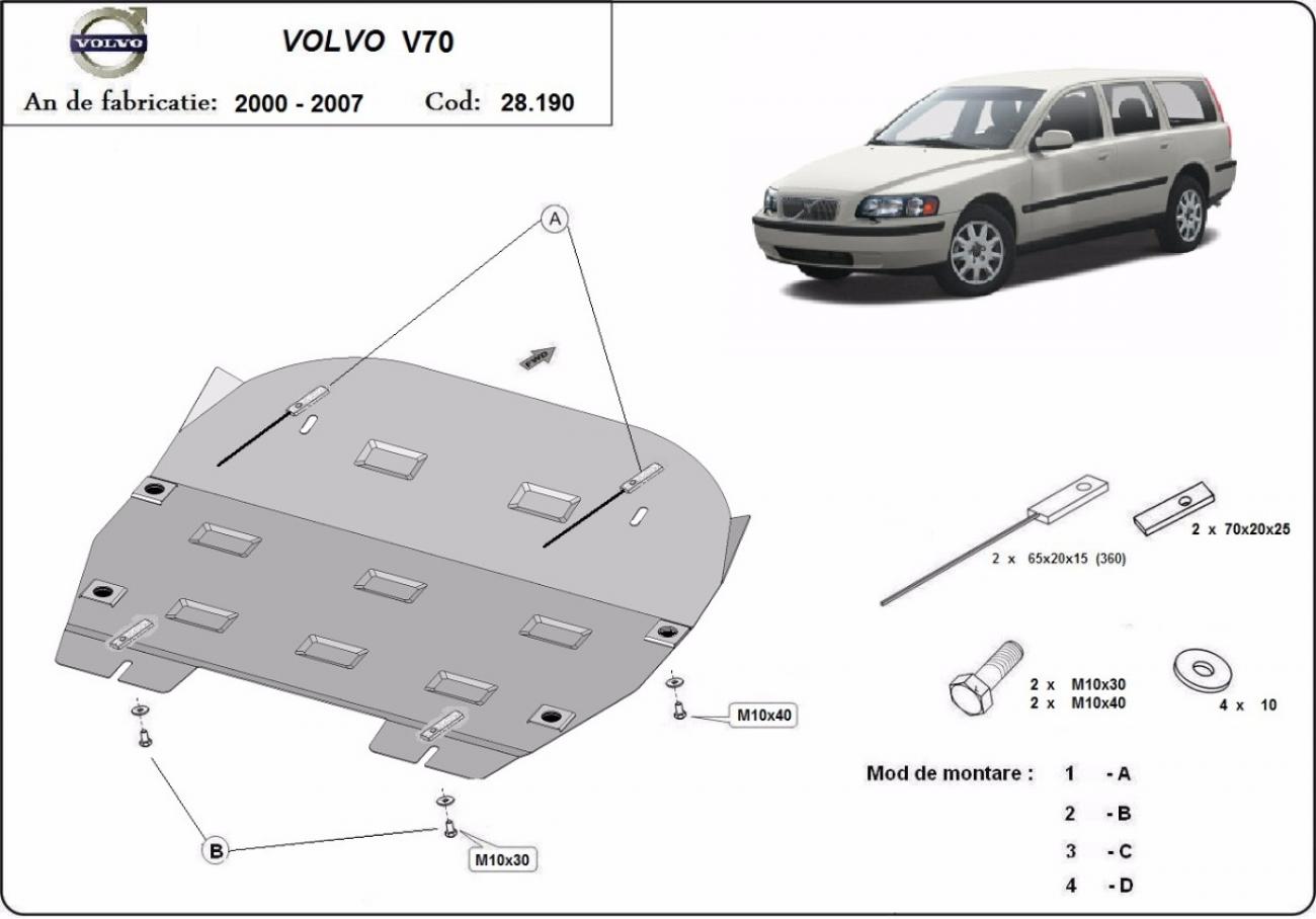 Engine skid plate Volvo V70 - 2