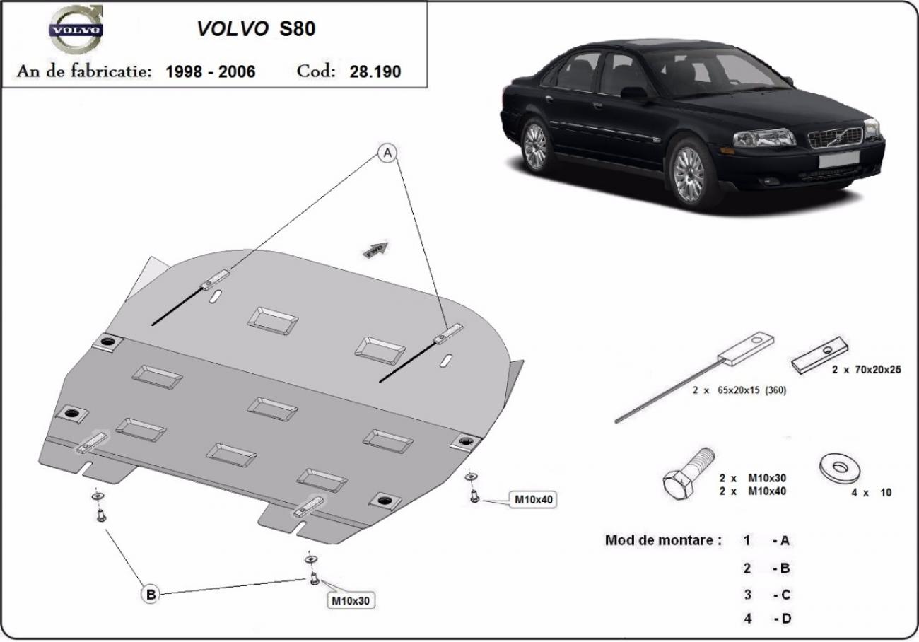Engine skid plate Volvo S80 - 2