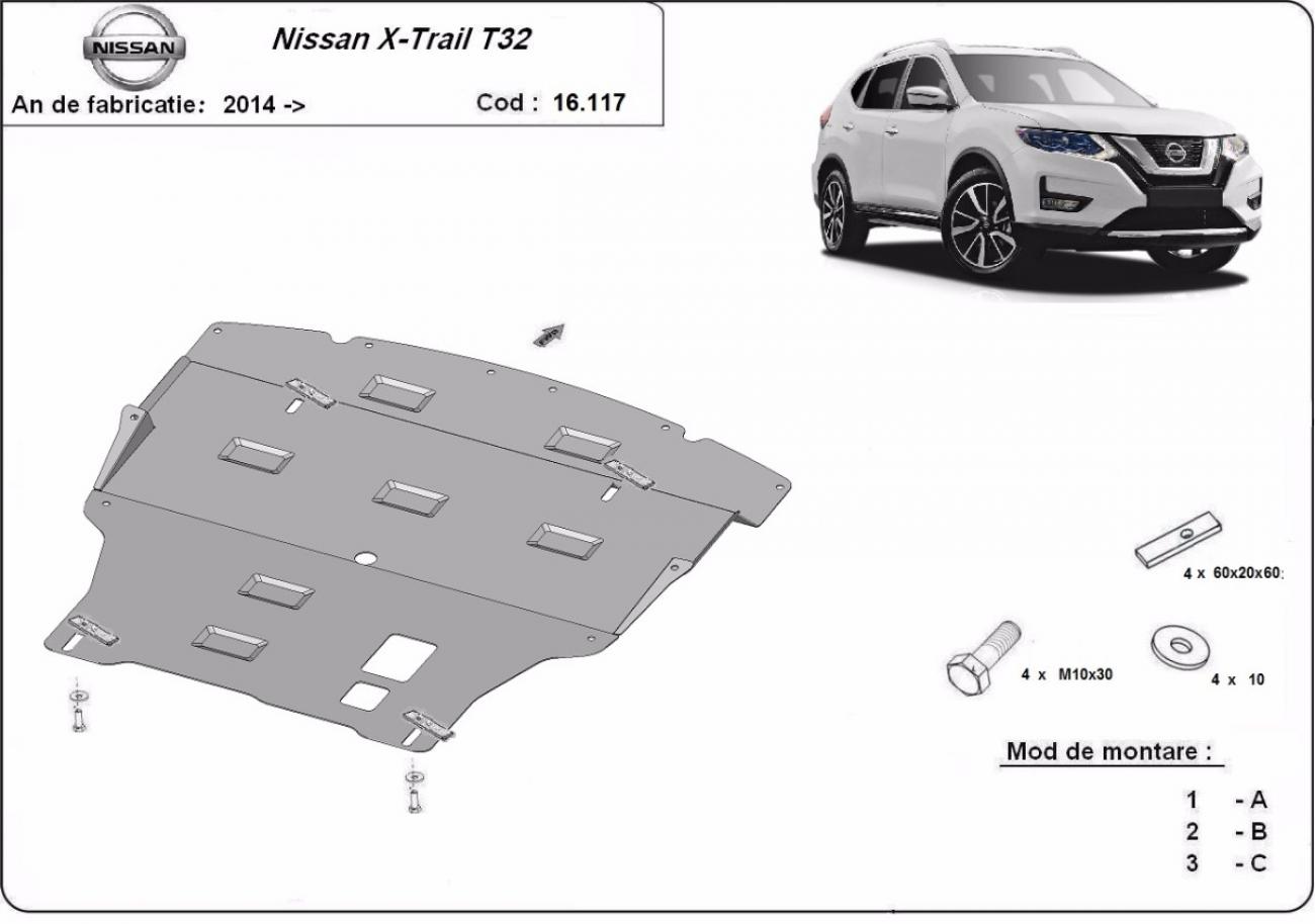 Engine skid plate Nissan X-Trail T32 - 2