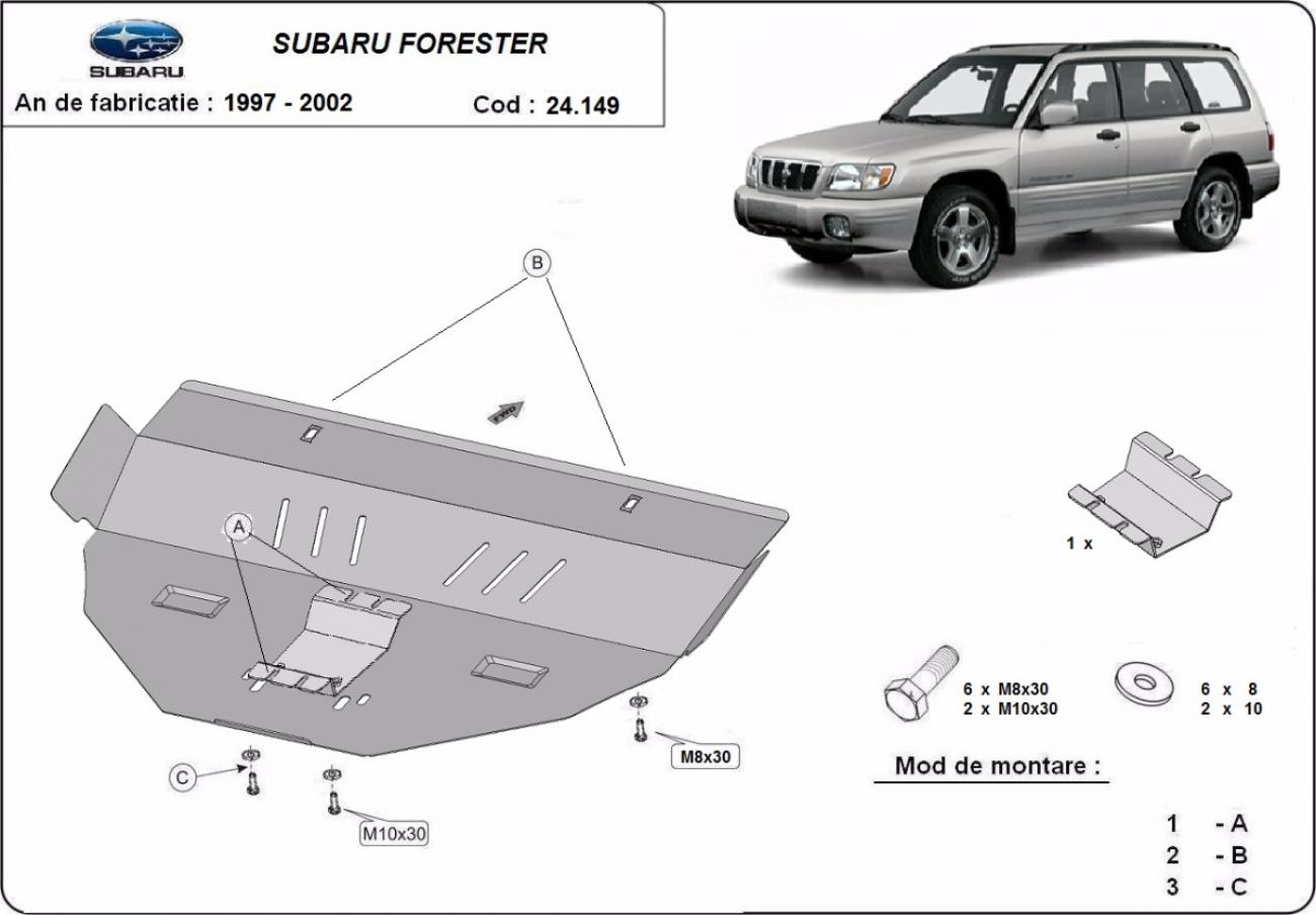 Engine skid plate Subaru Forester 1 - 2