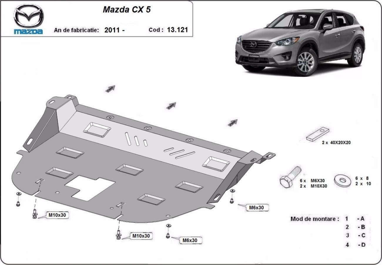 Engine skid plate Mazda CX5 - 2