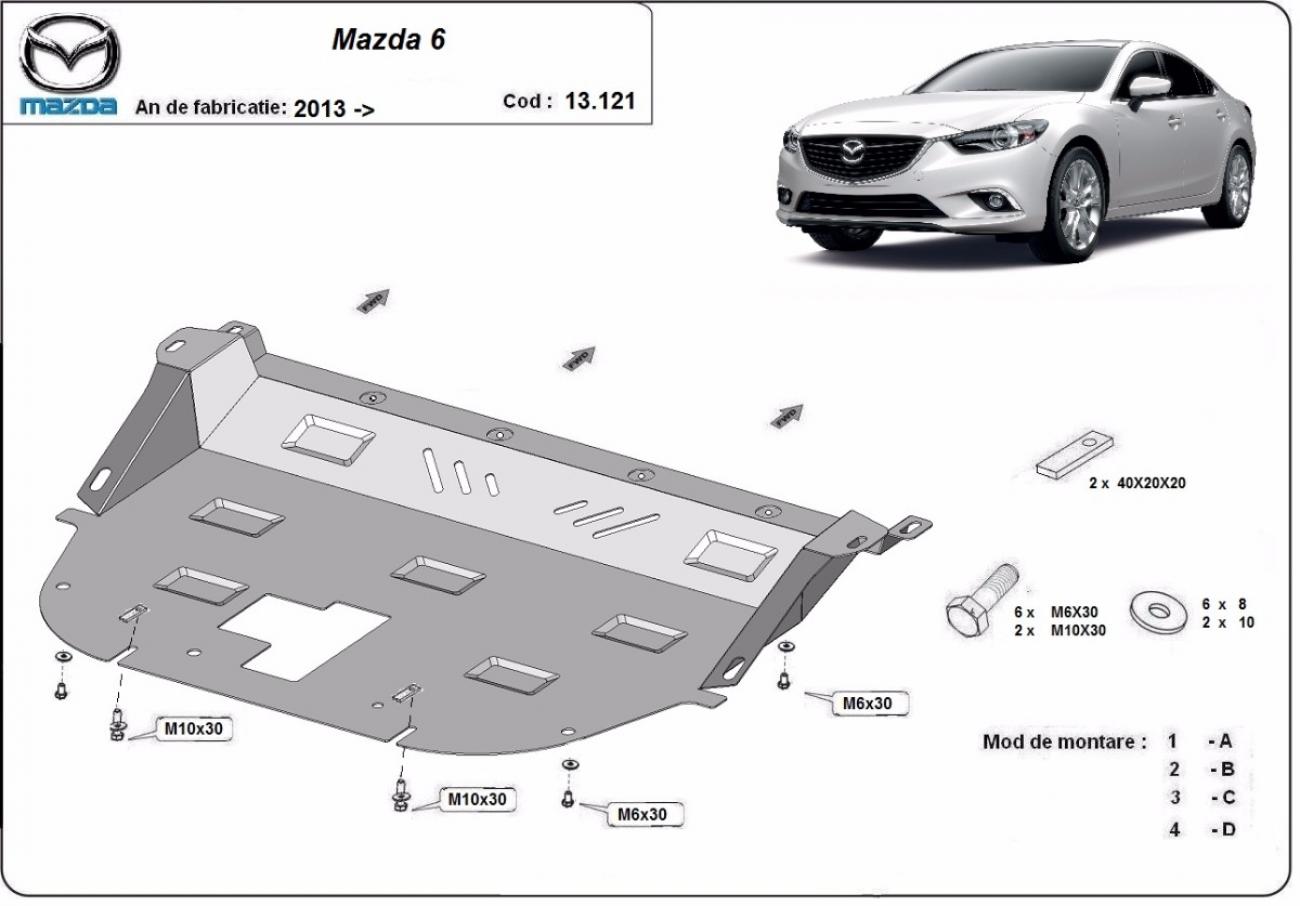 Engine skid plate Mazda 6 - 2