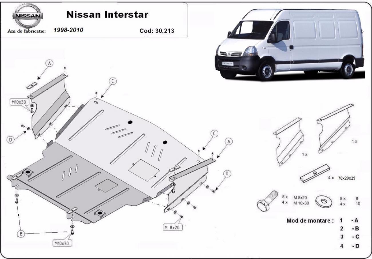 Engine skid plate Nissan Interstar - 2