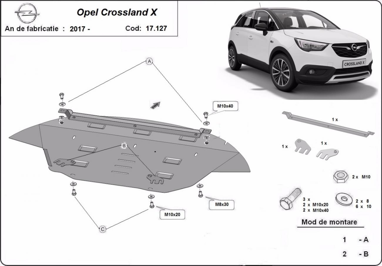 Engine skid plate Opel Crossland X - 2