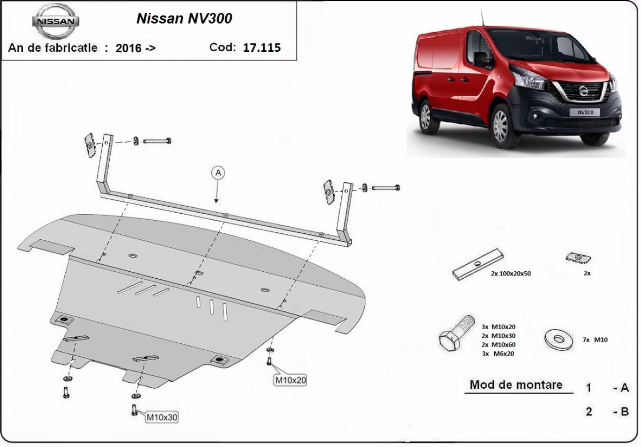 Engine skid plate Nissan NV300 - 2