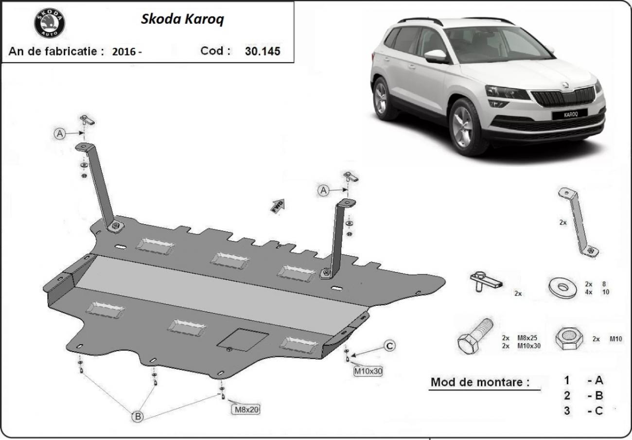 Engine skid plate Skoda Karoq - manual gearbox - 2