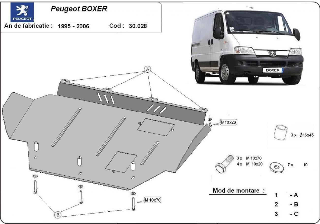 Engine skid plate Peugeot Boxer - 2