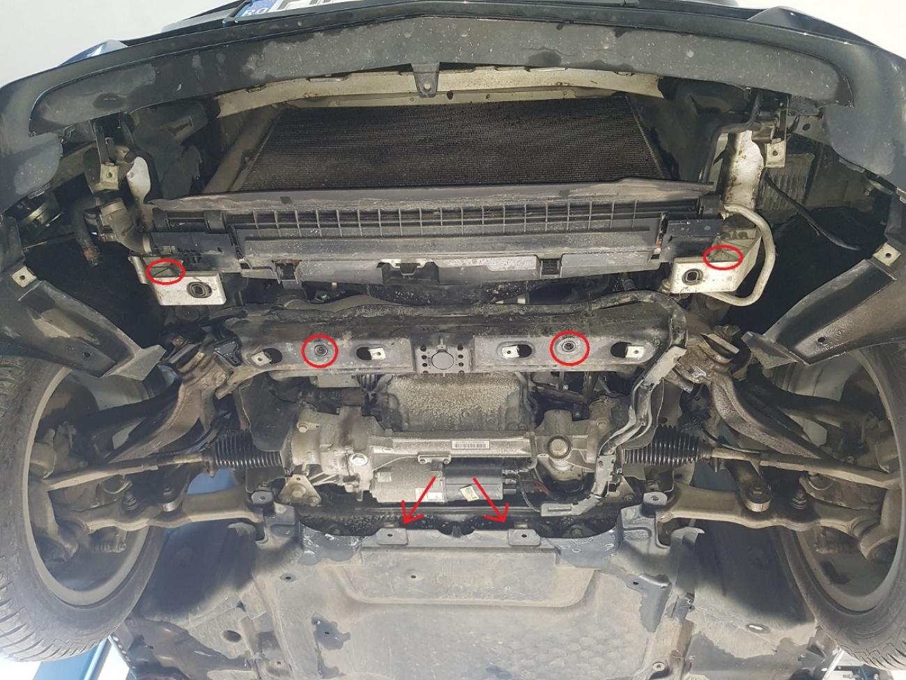 Engine skid plate Mercedes C-Class W205 - 3