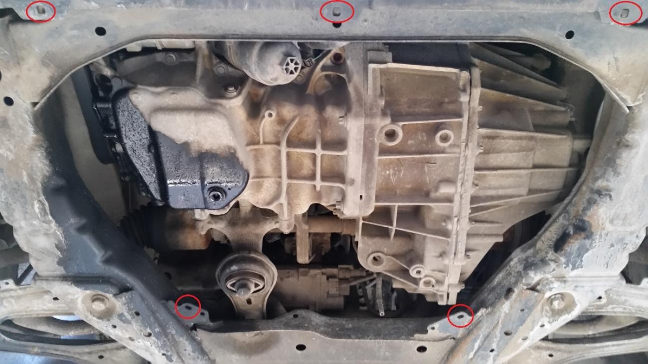 Engine skid plate Mercedes V-Class W447, 4x2, 1.6 D - 3