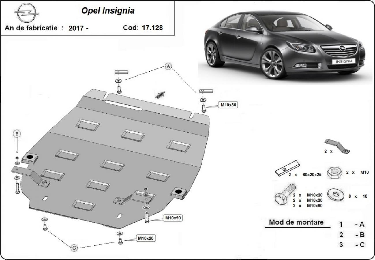 Engine skid plate Opel Insignia B - 2
