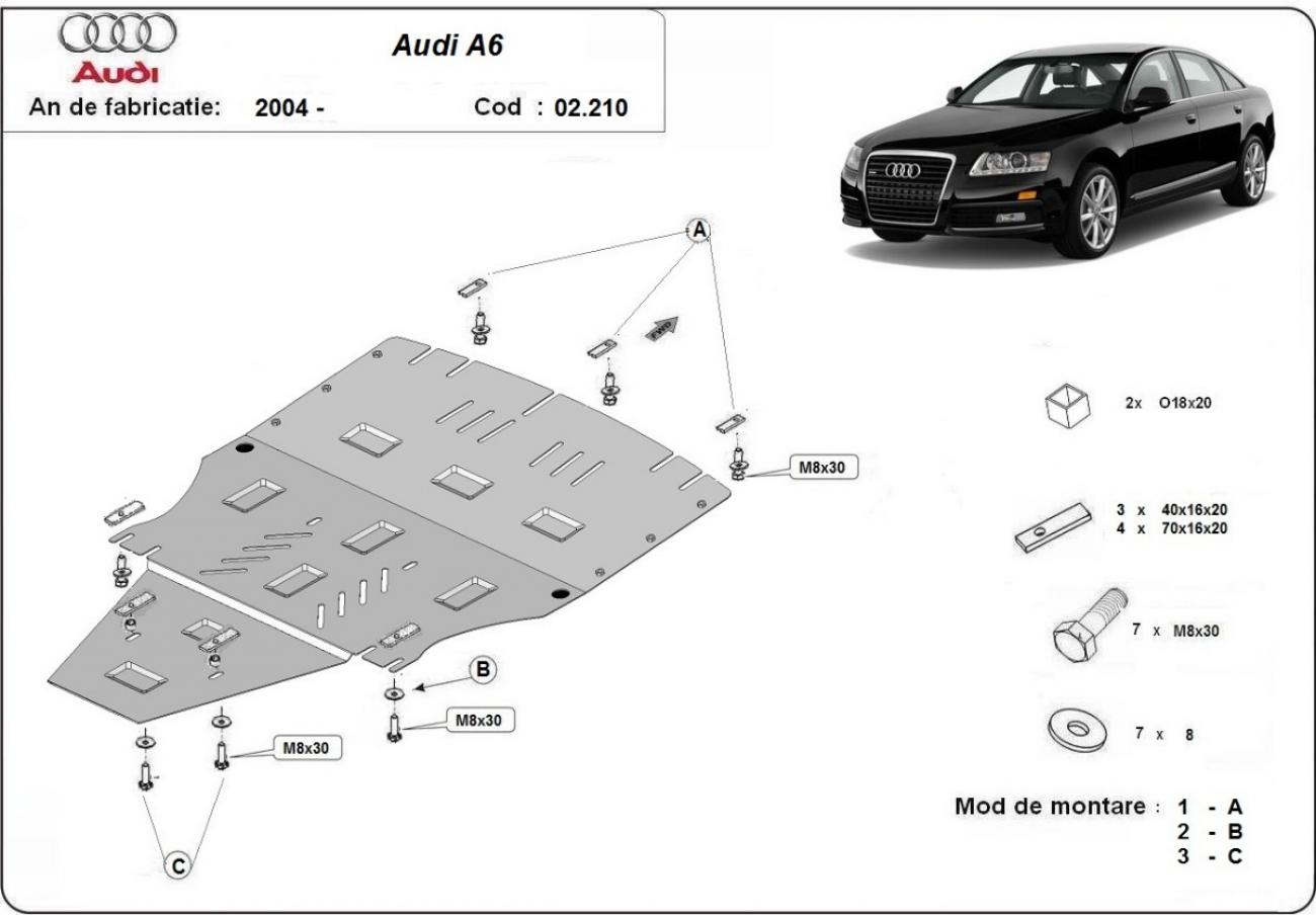 Engine skid plate Audi A6 - 2