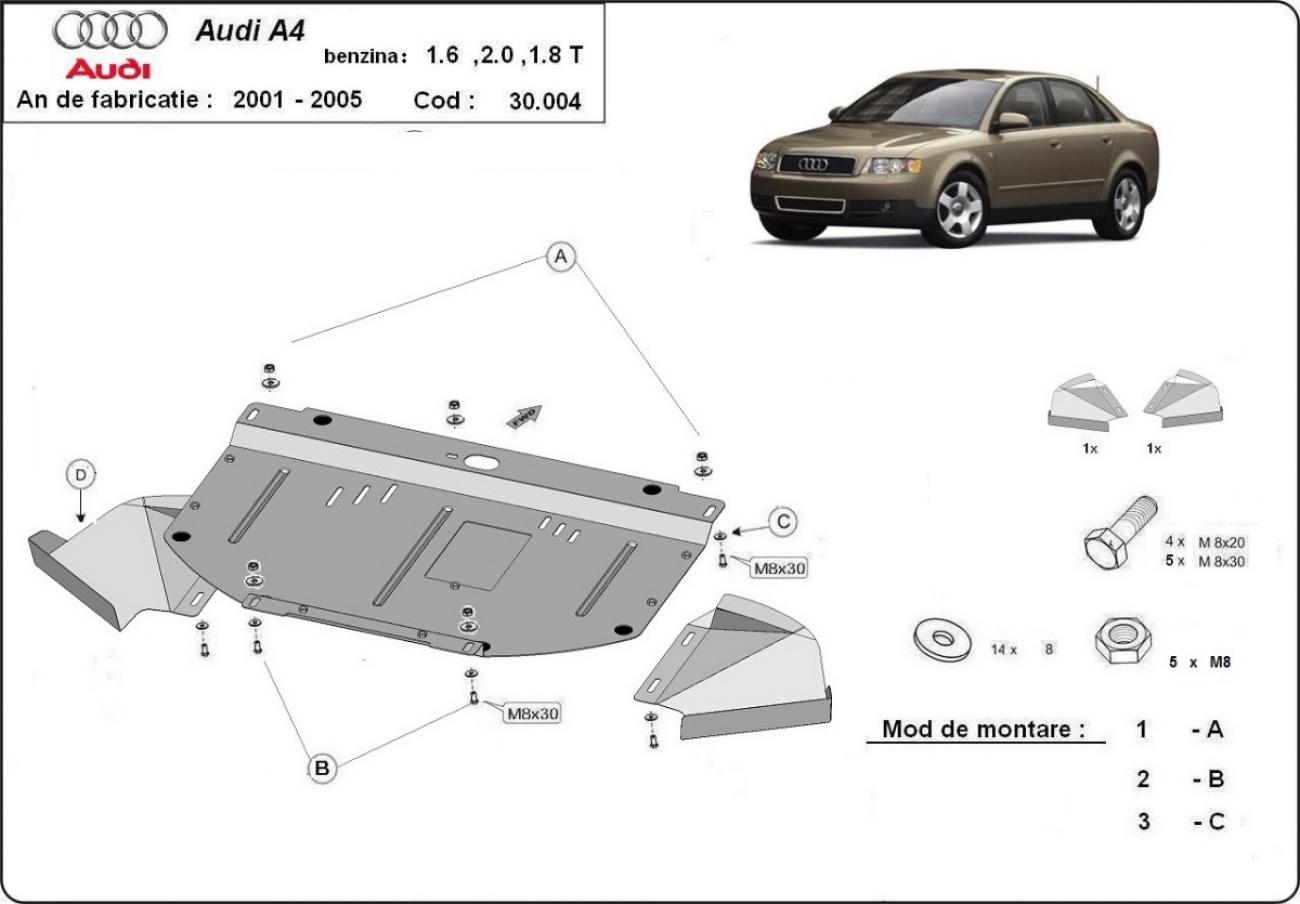 Engine skid plate Audi A4 B6 - 2