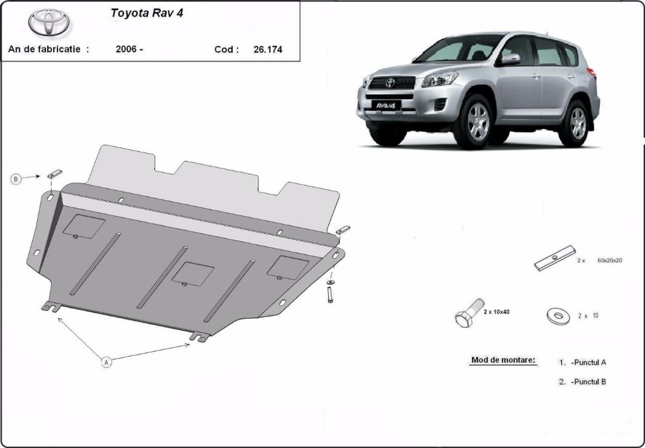 Engine skid plate Toyota RAV 4 diesel - 2