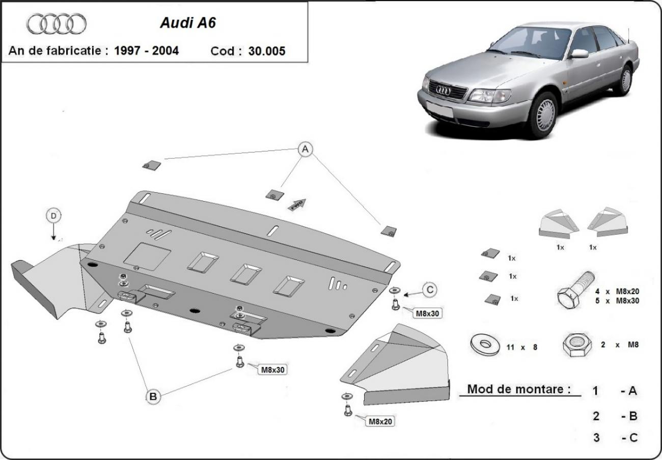 Engine skid plate Audi A6 - 2