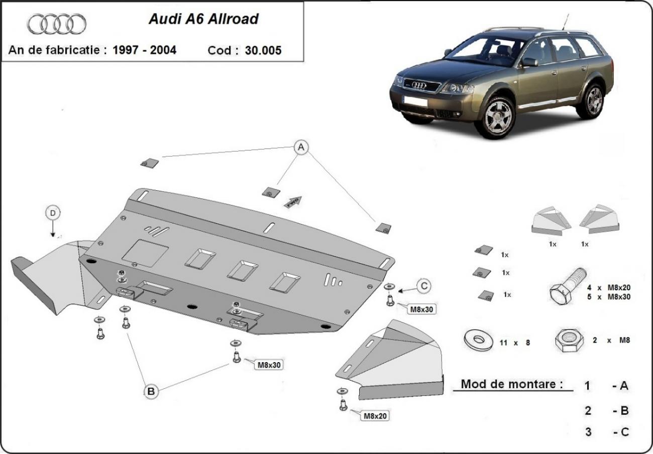 Engine skid plate Audi A6 Allroad - 2