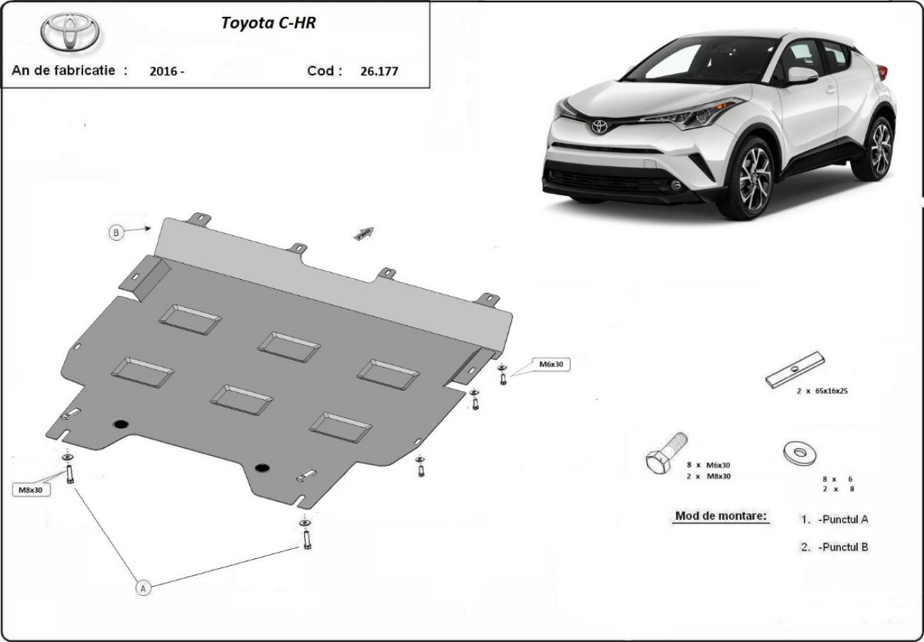 Engine skid plate Toyota C-HR - 2
