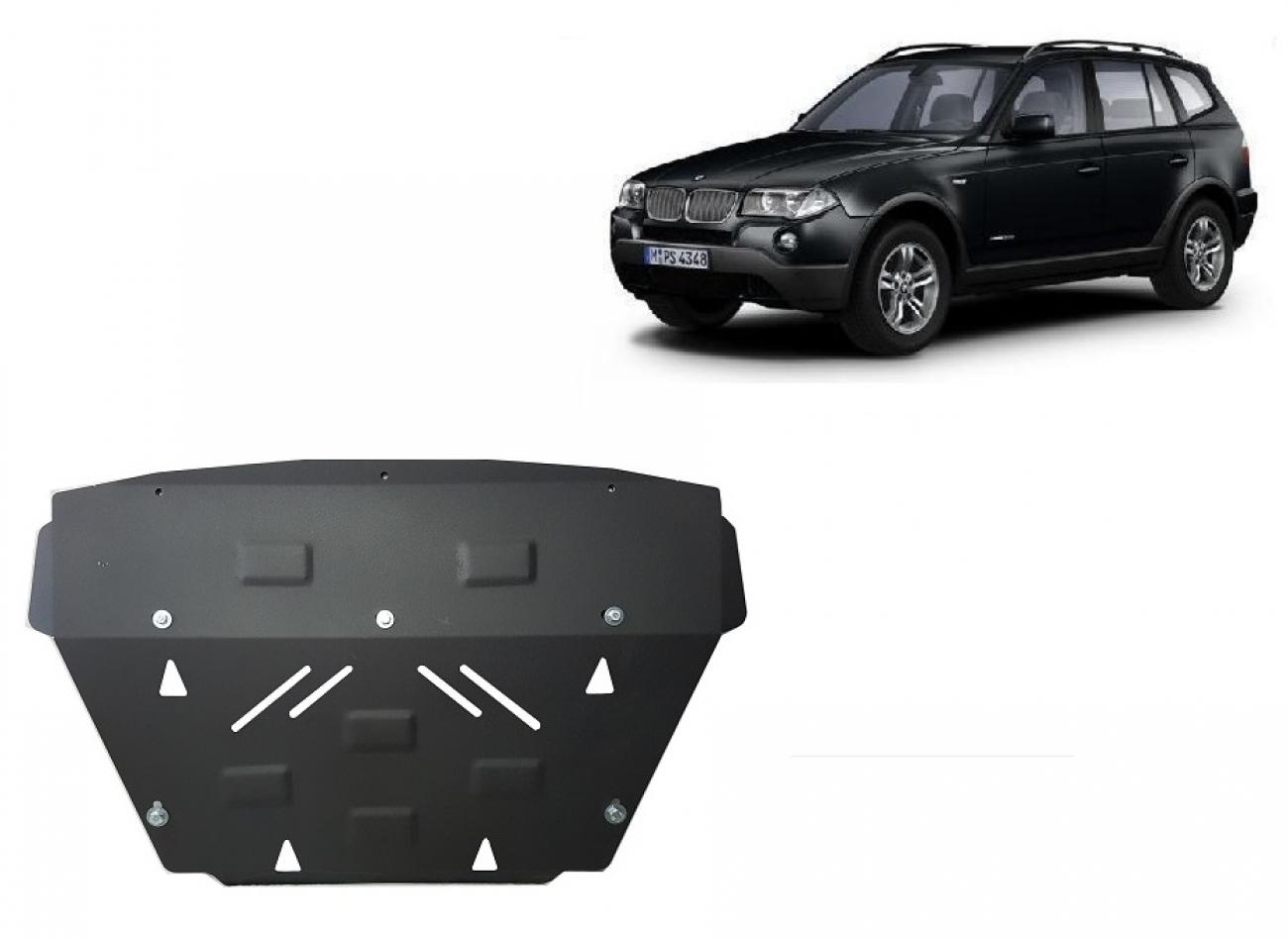Cooler skid plate BMW X3