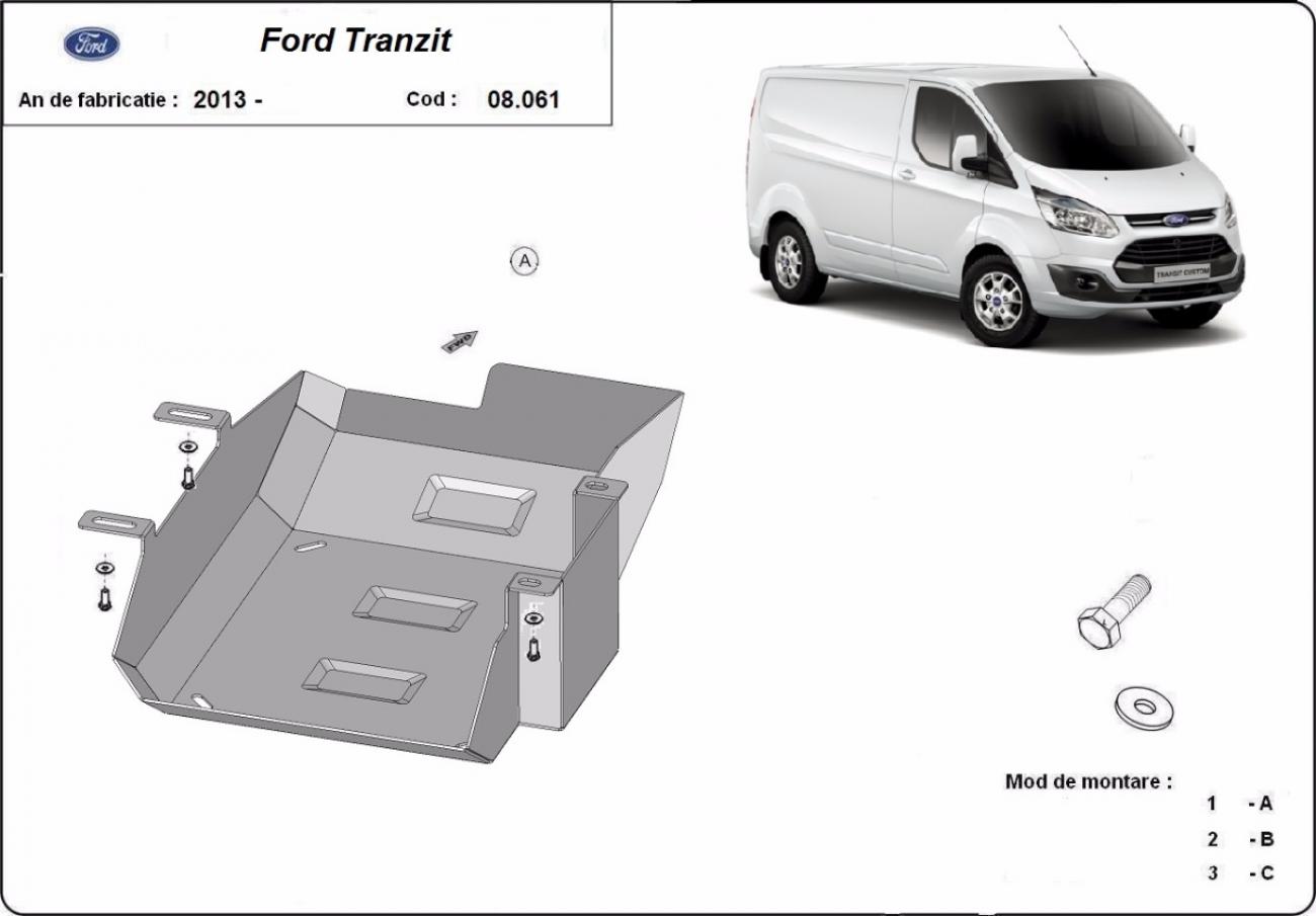 AdBlue tank skid plate Ford Transit Custom - 2