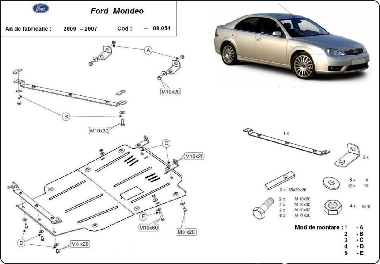 Engine skid plate Ford Mondeo 3 - 2