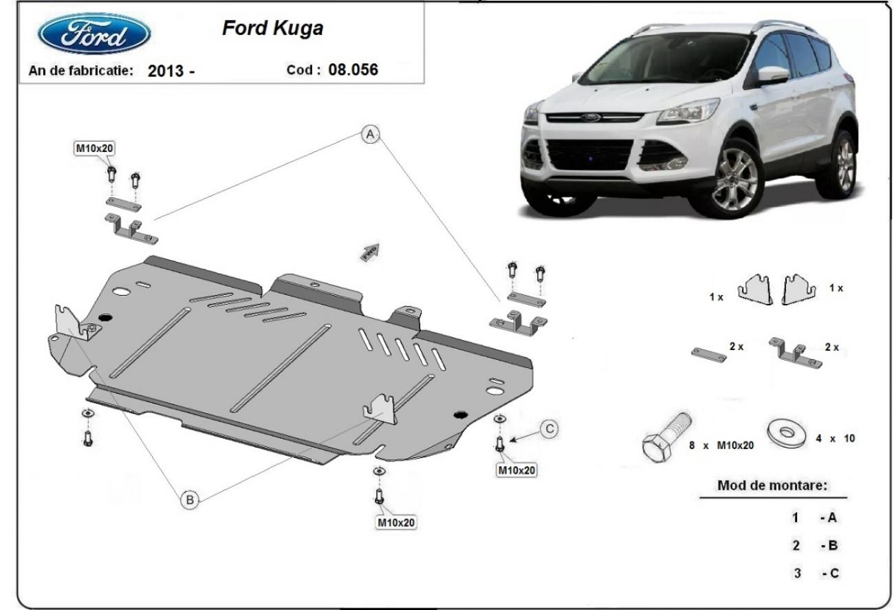 Engine skid plate Ford Kuga - 2