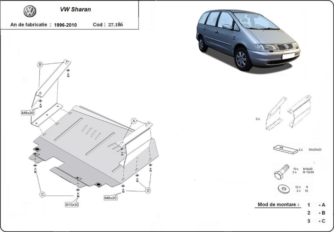 Engine skid plate Volkswagen Sharan - 2