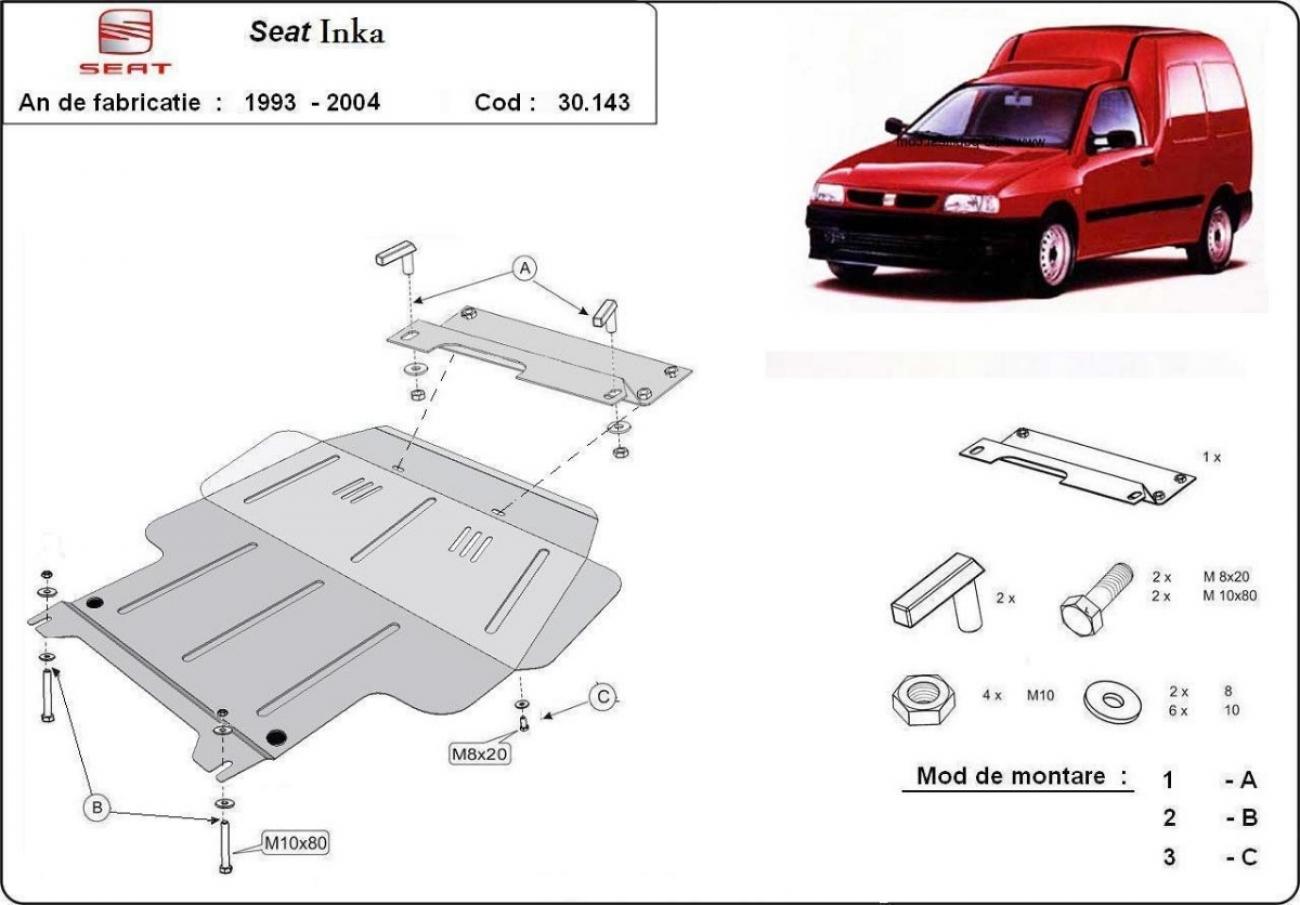 Engine skid plate Seat Inca - 2