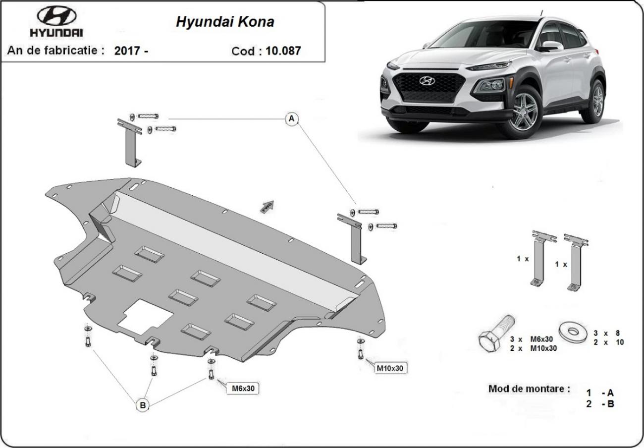 Engine skid plate Hyundai Kona - 2