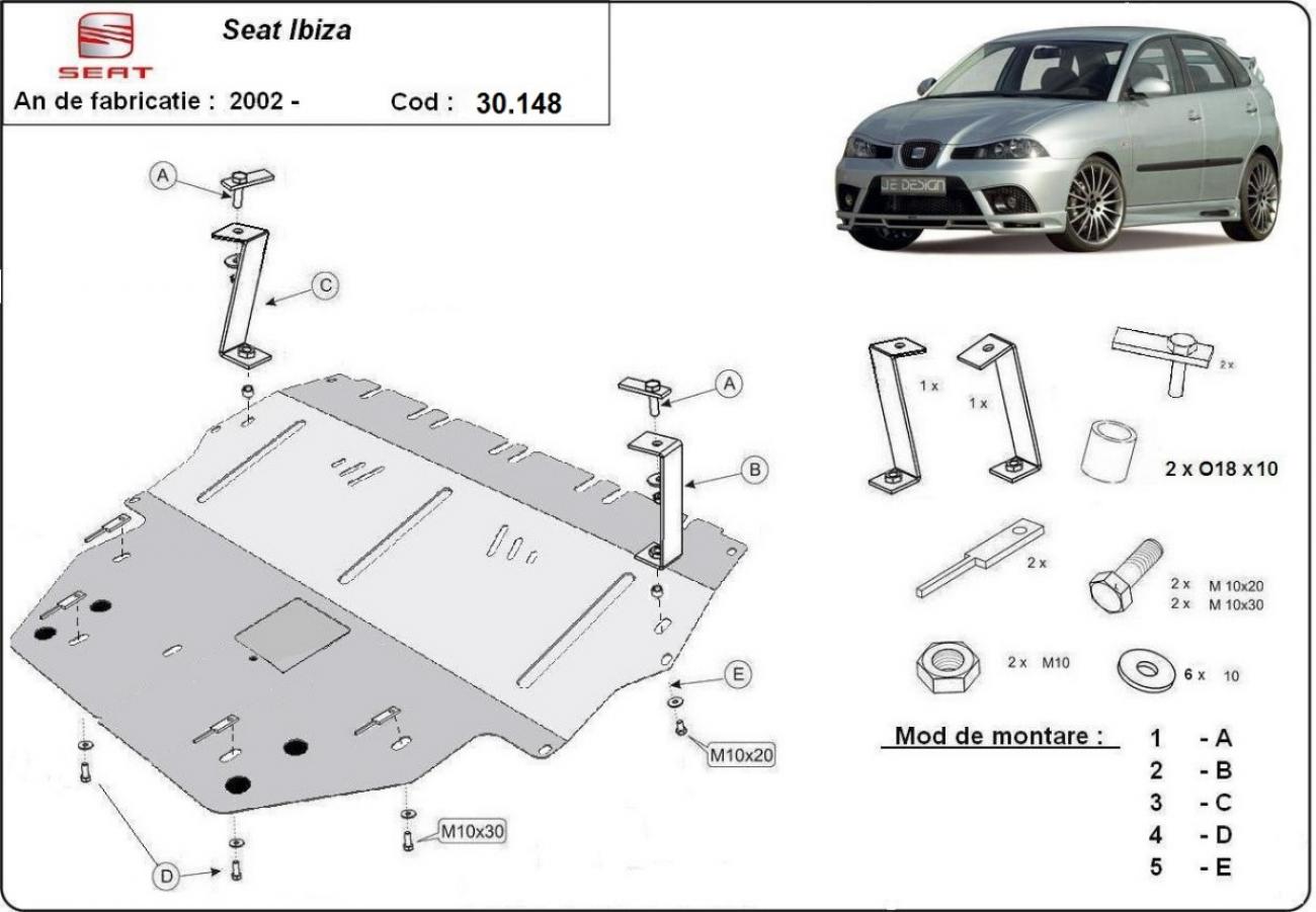 Engine skid plate Seat Ibiza Diesel - 2