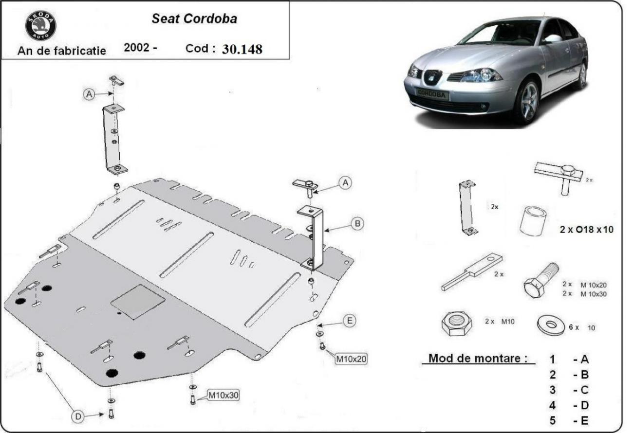 Engine skid plate Seat Cordoba Diesel - 2