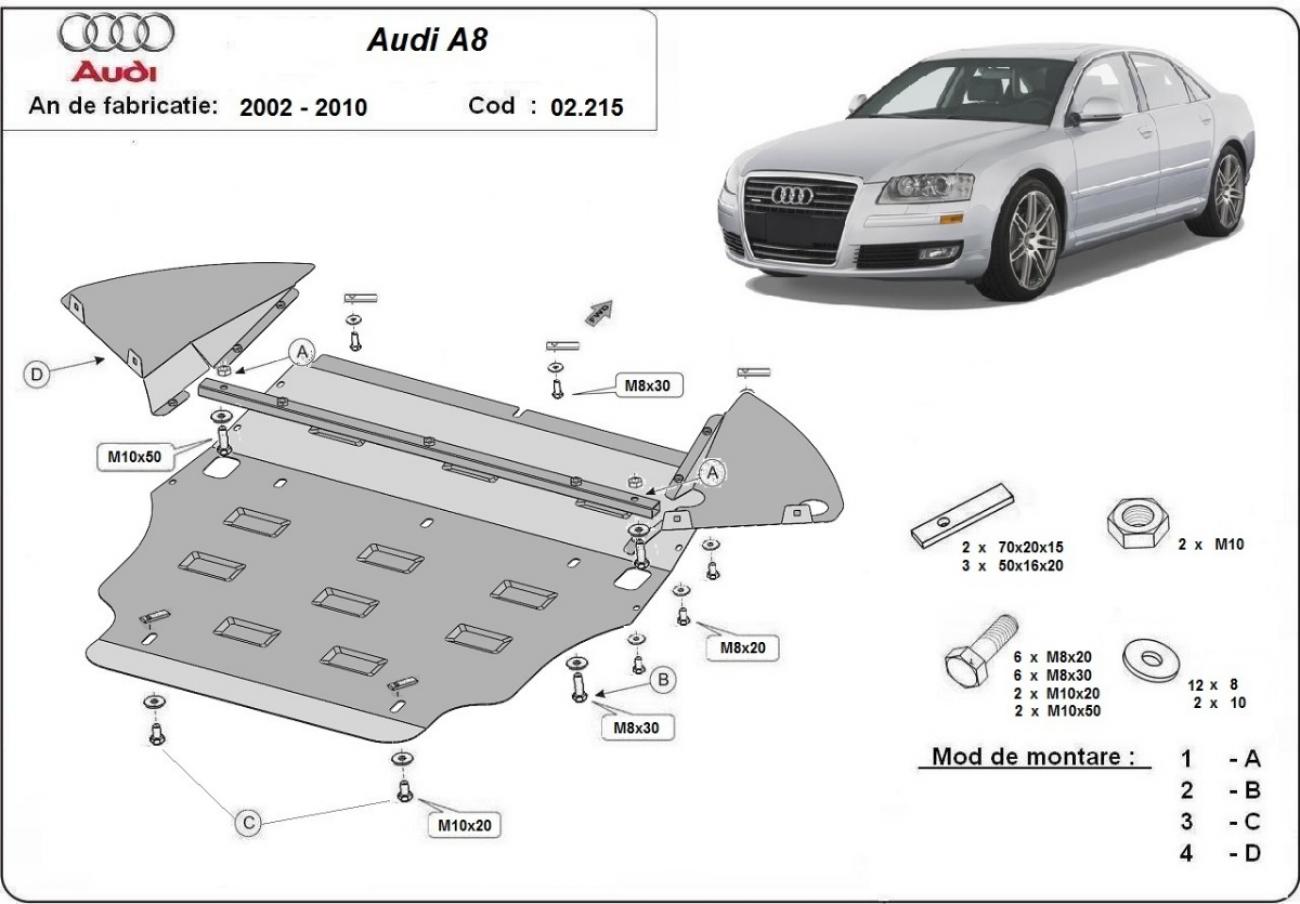 Engine skid plate Audi A8 - 2