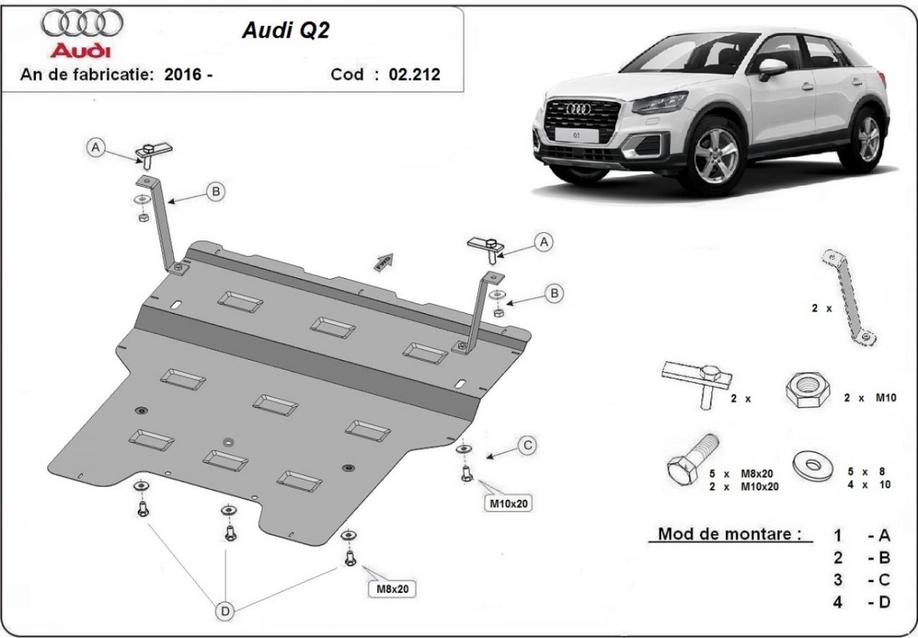 Engine skid plate Audi Q2 - 2
