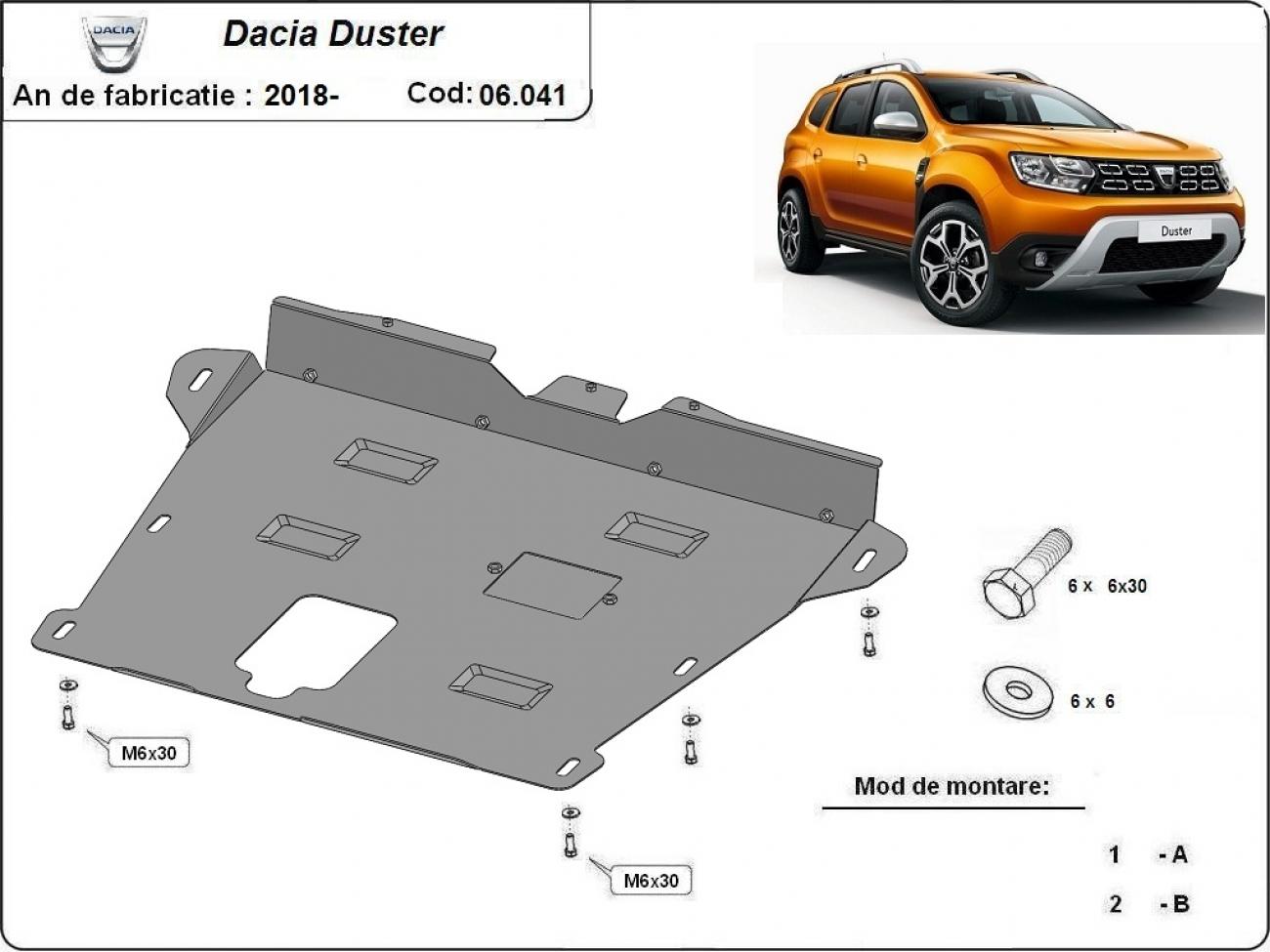 Engine skid plate Dacia Duster - 2