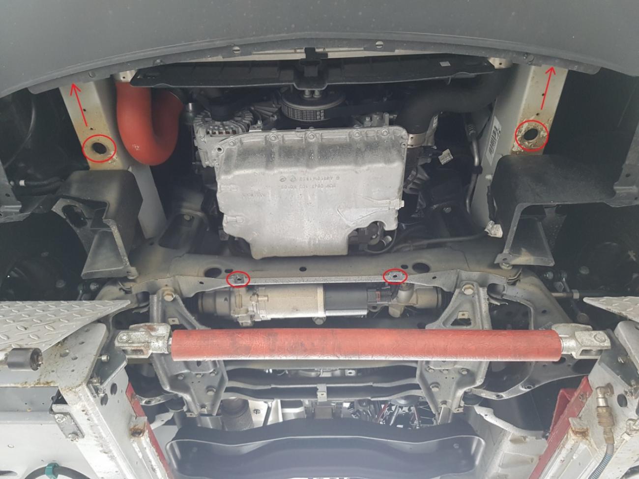Engine skid plate Mercedes Sprinter-rear-wheel drive - 4