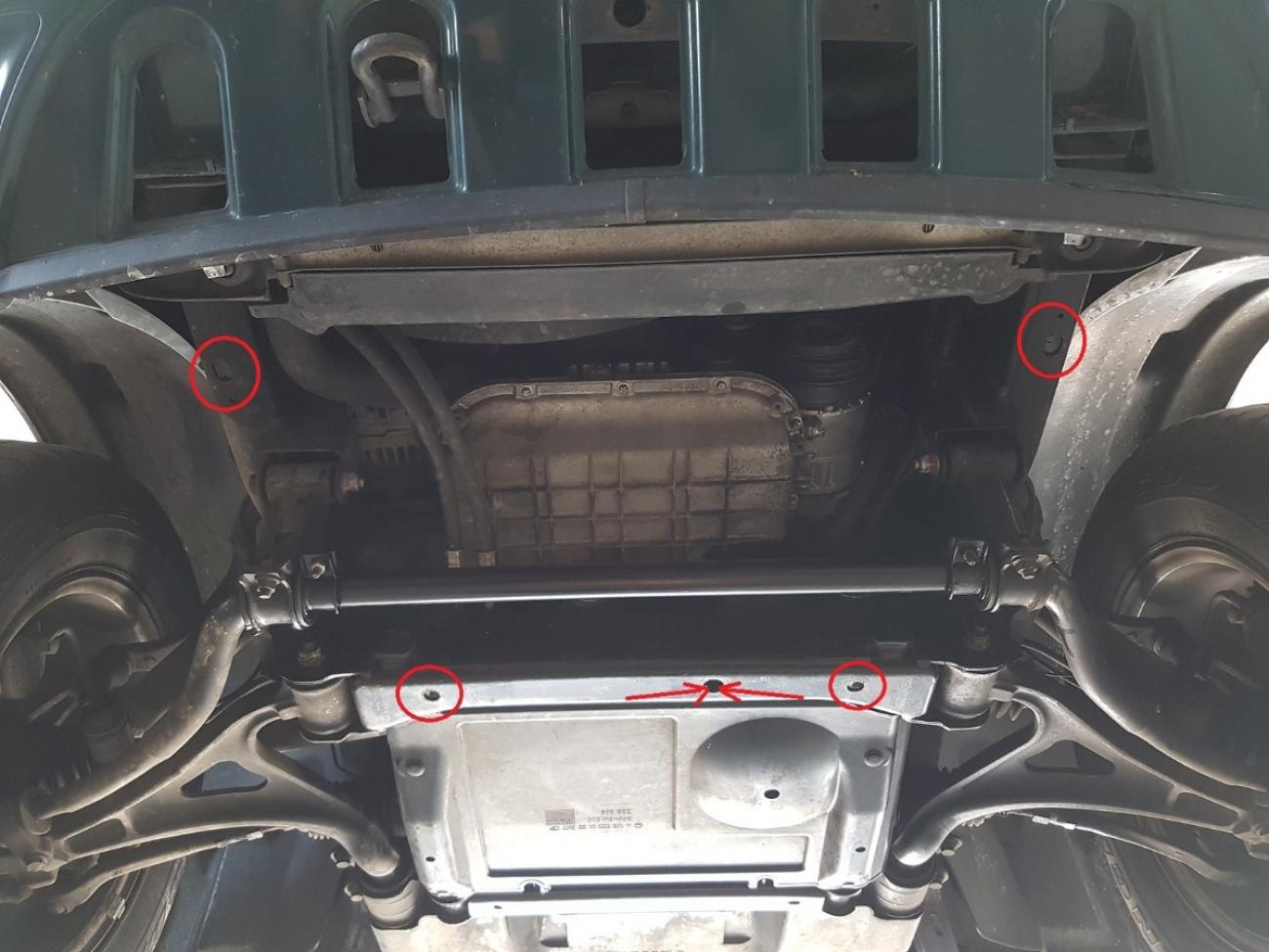 Engine skid plate Mercedes ML W163 - 3