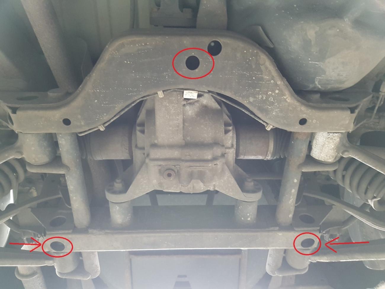 Rear differential skid plate Mercedes ML W163 - 4