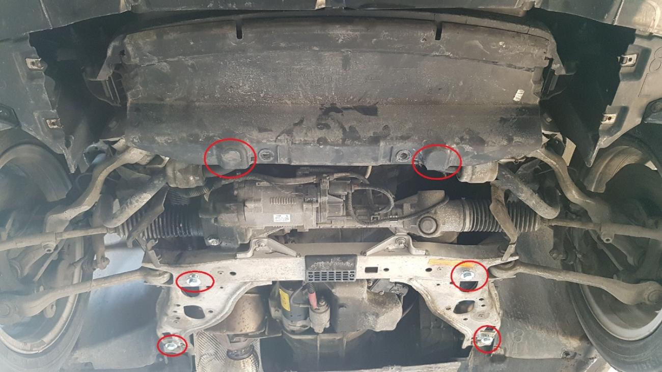 Engine skid plate BMW Seria 1 E81;E87 - 4