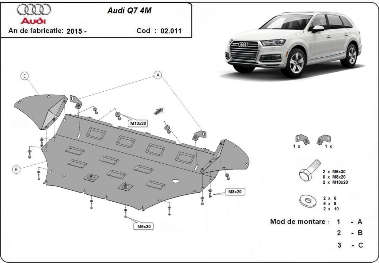 Engine skid plate Audi Q7 - 2