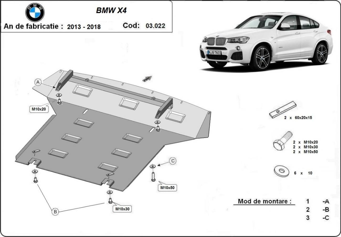 Engine skid plate BMW X4 - 2