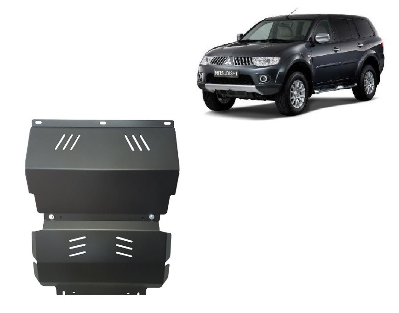 Engine and cooler skid plate Mitsubishi Pajero Sport 2