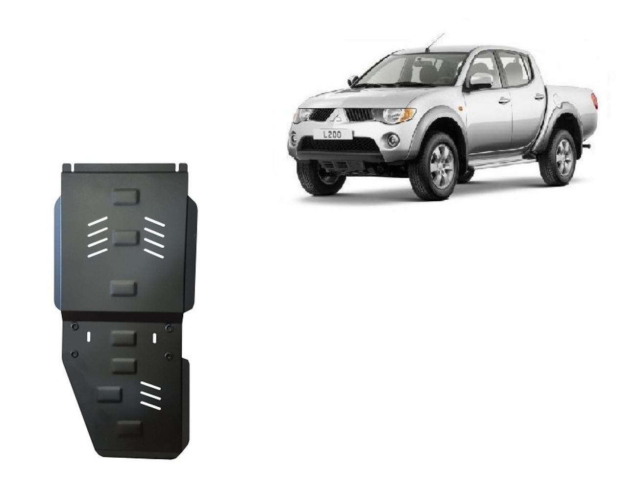 Gearbox and differential skid plate for Mitsubishi L 200
