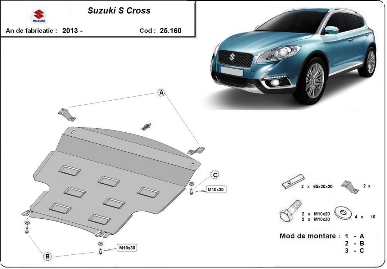Engine and gearbox skid plate Suzuki S-Cross - 2