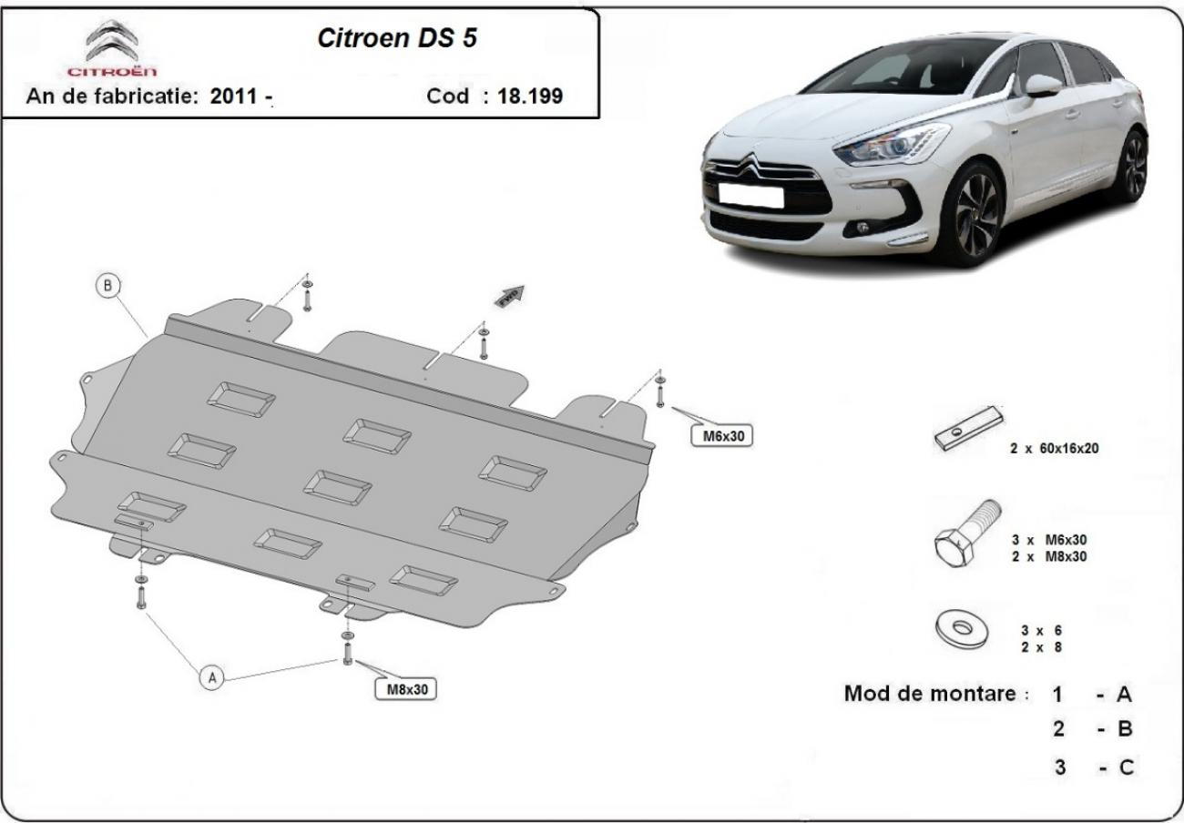 Engine skid plate Citroen DS5 - 2