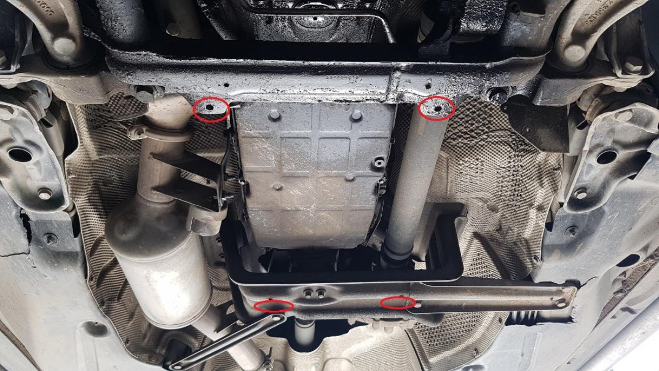 Engine skid plate Mercedes ML W164 - 8